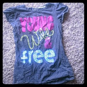 Young, wild, and free t-shirt
